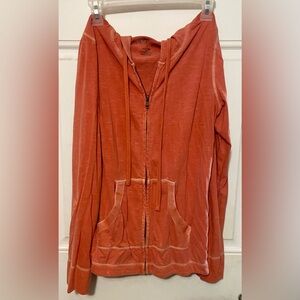 Natural Reflections Coral Zip-Up Hoodie